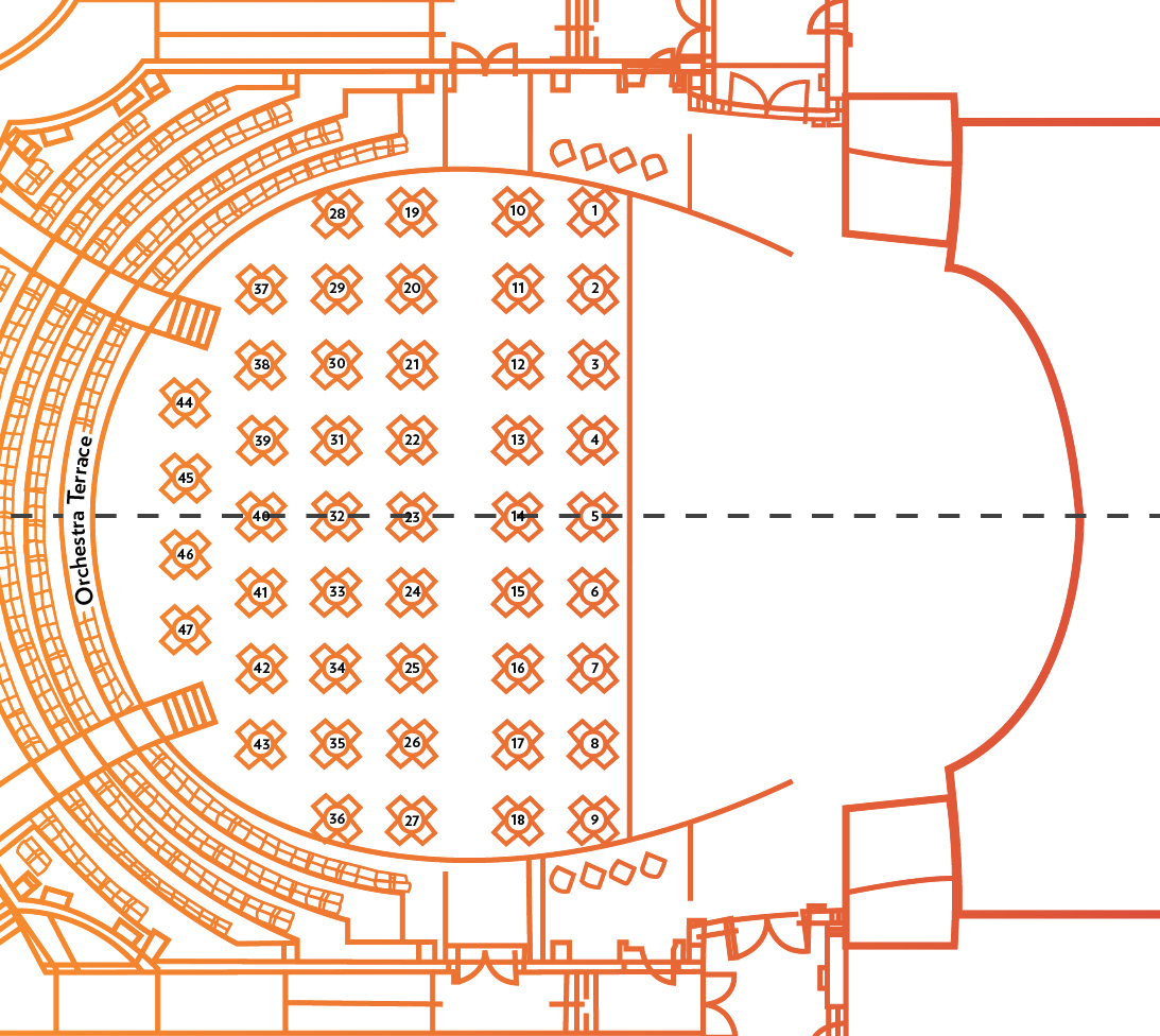 Seating Chart for the Thursday Performance